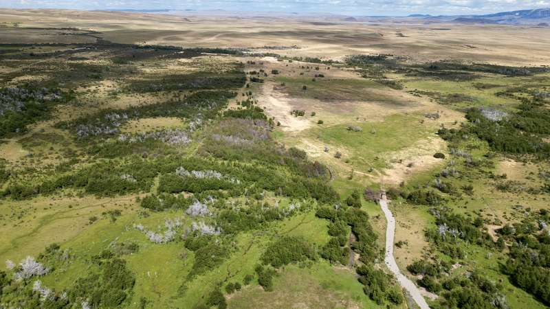 Vista aérea del Fundo
