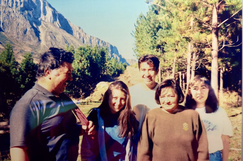 Familia Araya Sepúlveda — Carlos Araya, Gabriela, Juan Carlos, Juana Sepúlveda y Verónica